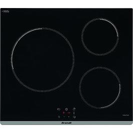 PLAQUE DE CUISSON INDUCTION - BRANDT - 3 ZONES - 7 200 W - NOIR