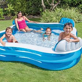 Piscine gonflable INTEX avec 4 sièges pour enfant et famille