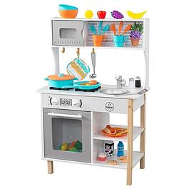 Cuisine enfant - KIDKRAFT - bois + 38 accessoires - Blanche