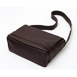 Sac bandoulière en cuir - chocolat