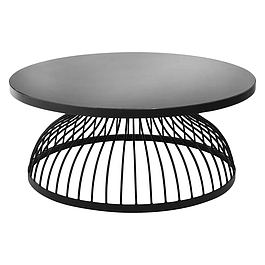 Table basse en verre -  Noir