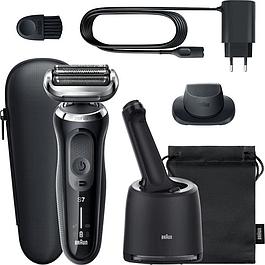 Rasoir électrique avec tondeuse de précision - BRAUN - Series 7 - Centre SmartCare, Noir