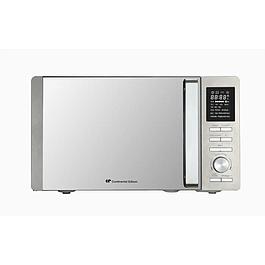 Micro-ondes combiné - CONTINENTAL EDISON - Silver - 25 L - Porte Miroir - Grill 1000 W - Convection 1000 W