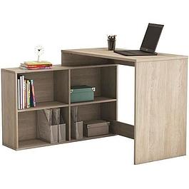 Bureau d'angle contemporain - DEMEYERE - décor chêne