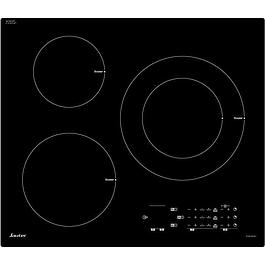 Table de cuisson induction SAUTER - 3 zones - 7 200 W - Verre - Noir