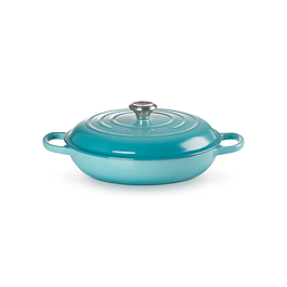 Faitout en fonte émaillée - LE CREUSET - 30 cm - Bleu