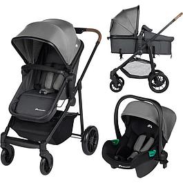 Poussette 3 en 1 i-Size - BEBECONFORT - Nacelle + Siège auto Gr0+ Habillage pluie inclus - naissance jusqu'à 22Kg