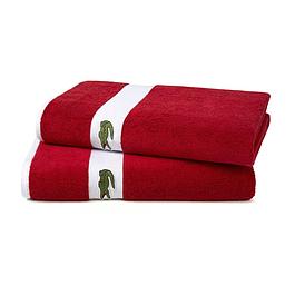 Lot de 2 draps de bain - LACOSTE