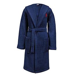 Peignoir à capuche homme bleu marine RALPH LAUREN