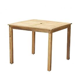 Table de jardin carrée en acacia massif 4 personnes