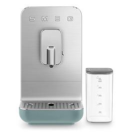 Automatic coffee machine with grinder and emerald green automatic foam system - SMEG