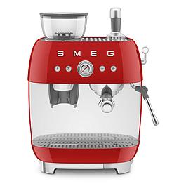 Machine à café expresso avec broyeur rouge - SMEG