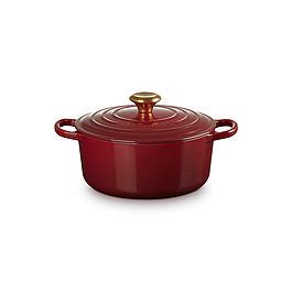 Cocotte ronde en fonte émaillée - LE CREUSET - 24 cm - Garnet