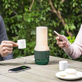 Lampe enceinte et batterie tendance LEXON