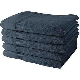 Ensemble de 5 Draps de Bain - 70 x 130 cm - Denim