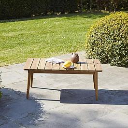 Table basse de jardin en teck massif