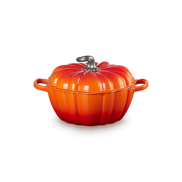 COCOTTE CITROUILLE EN FONTE EMAILLEE - LE CREUSET - 24 CM - ORANGE