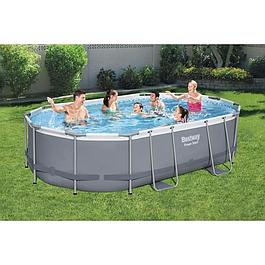 ENSEMBLE PISCINE HORS SOL TUBULAIRE - BESTWAY - OVALE