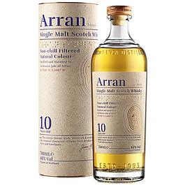 1 Irish whisky Single Malt Arran Island 10 ans 46 %70 cl en étui