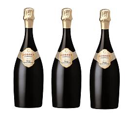 3 champagnes Gosset Grande Réserve