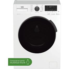 Lave-linge hublot BEKO - 8 kg - Induction - L60cm - 1200 trs/min - Classe A - Blanc