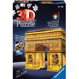 Puzzle 3D Arc de Triomphe illuminé - Ravensburger - Enfant 8 ans