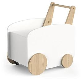 Chariot de rangement a roulettes - Style scandinave - Blanc mat - DEMEYERE