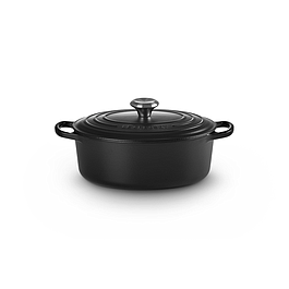 Cocotte ovale - LE CREUSET - en Fonte Émaillée avec Intérieur Noir  - 24 cm