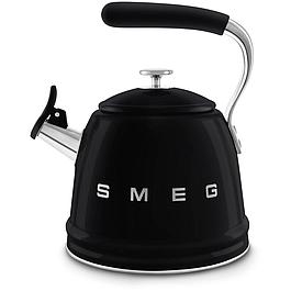 Bouilloire sifflante rétro noire SMEG