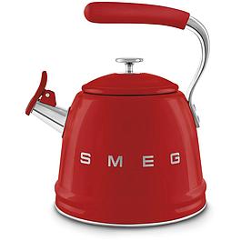 Bouilloire sifflante rétro rouge SMEG