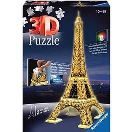 Puzzle 3D Tour Eiffel illuminée - 216 pièces - Ravensburger