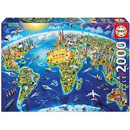 Puzzle Symboles du Monde 2000 pieces - EDUCA