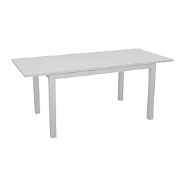 Table de jardin extensible - blanche