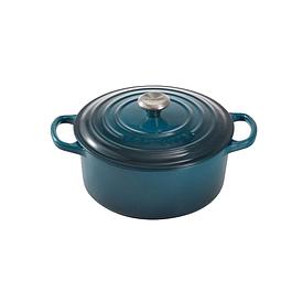 COCOTTE RONDE EN FONTE 24 CM BLEU LE CREUSET