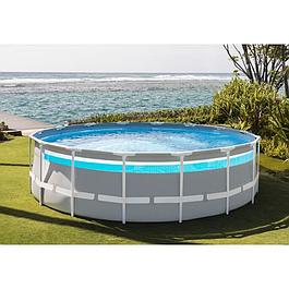 ENSEMBLE PISCINE TUBULAIRE - AVEC FENÊTRE - (Ø)4,88 x (h)1,22m